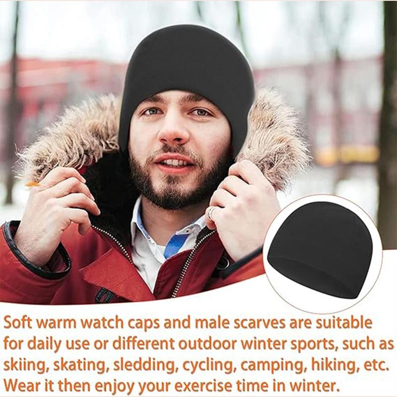 2 in 1 Winter Outdoor Sports Hat,  Polar Fleece Neck Scarf& Hat, Warm Hat for Men & Women, Outdoor Sports Accessories