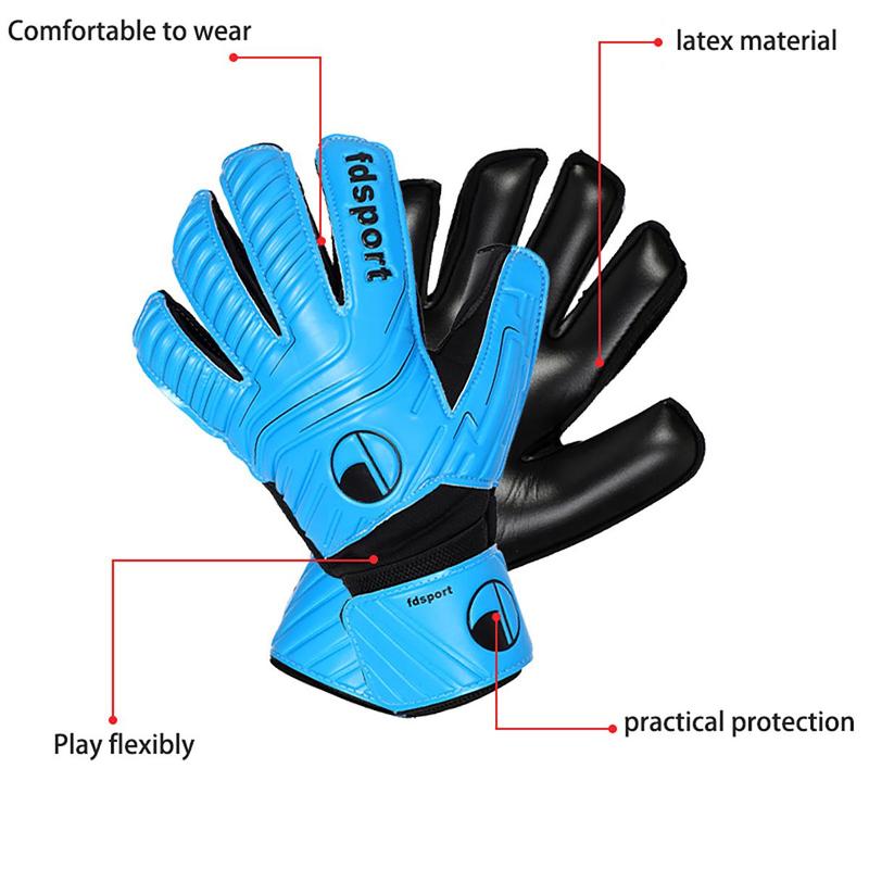 Summer 1 Pair Goalkeeper Gloves, Breathable Finger Protective Gloves, Football Training Gloves