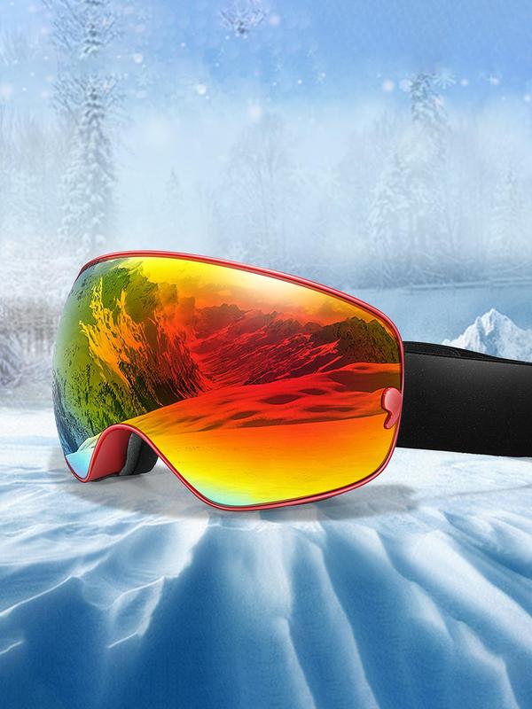 Ski Goggles, OTG Snowboard Goggles, Anti-fog Detachable Lens for Men Women & Youth, UV400 Protection Skiing Sunglasses