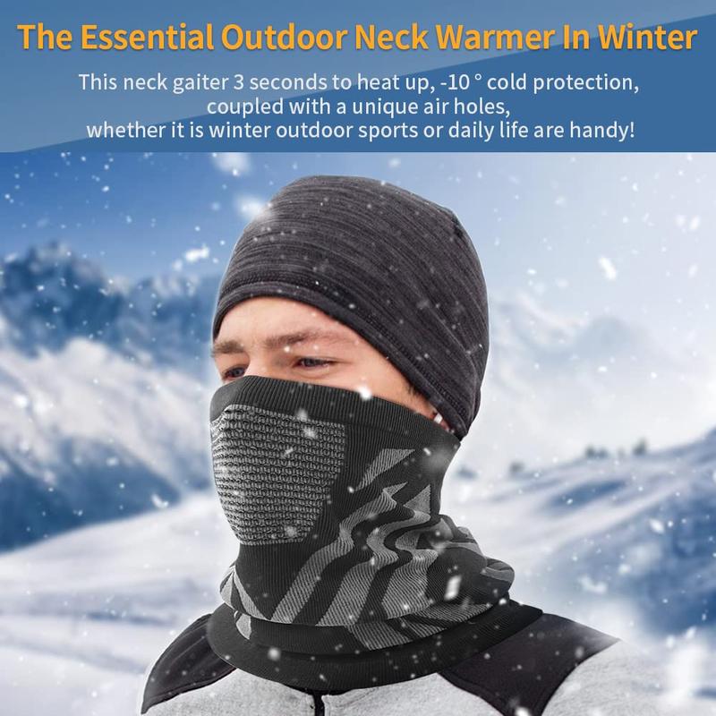 Men Women Winter Neck Warmer Gaiter Mask Balaclava Windproof Face Mask for Ski, Snowboard