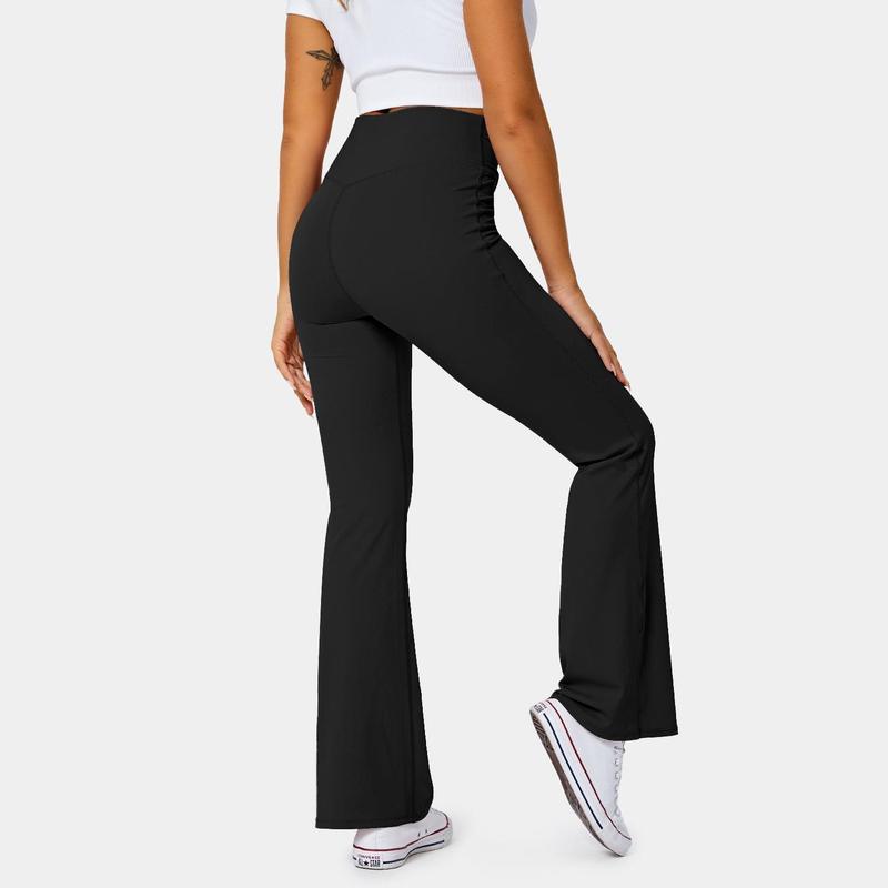 Halara High Waisted Crossover Flare Yoga Leggings