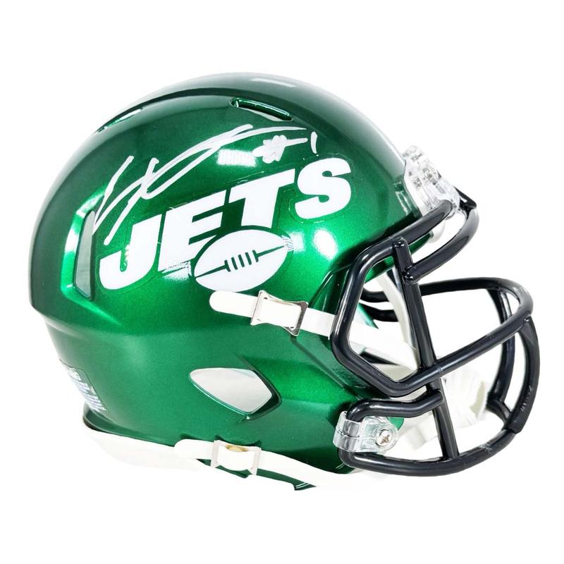 Sauce Gardner Signed New York Jets Speed Mini Football Helmet (Beckett)