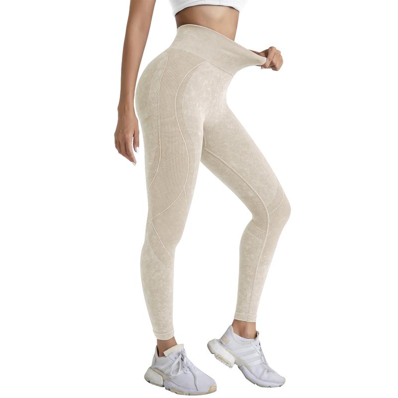 Three Pack Solid Color High Waist Women's Yoga Pants Leggings, Buttery Soft Tummy Control Pants Lined Leggings for Yoga Workouts Sports