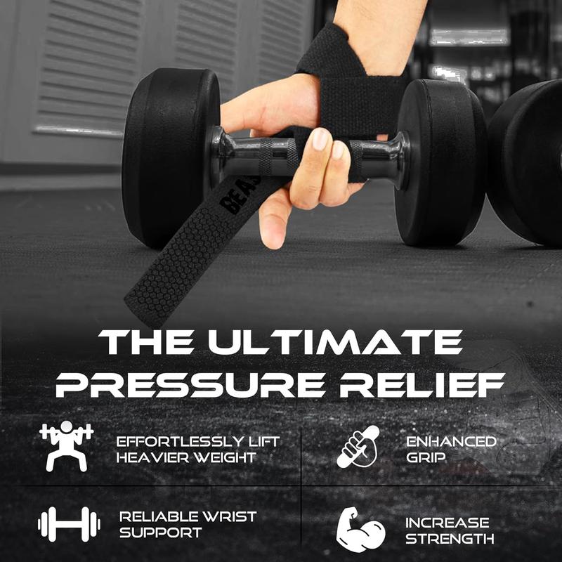 Lifting Straps for Weightlifting, Weight Lifting Straps Gym Power Workouts Lifting Wrist Straps Padded Cotton Men Women Support Lifters Deadlift Straps Hard Pull Exercise Straps