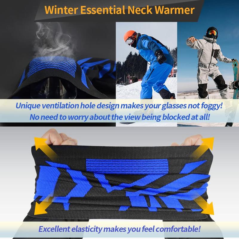 Men Women Winter Neck Warmer Gaiter Mask Balaclava Windproof Face Mask for Ski, Snowboard