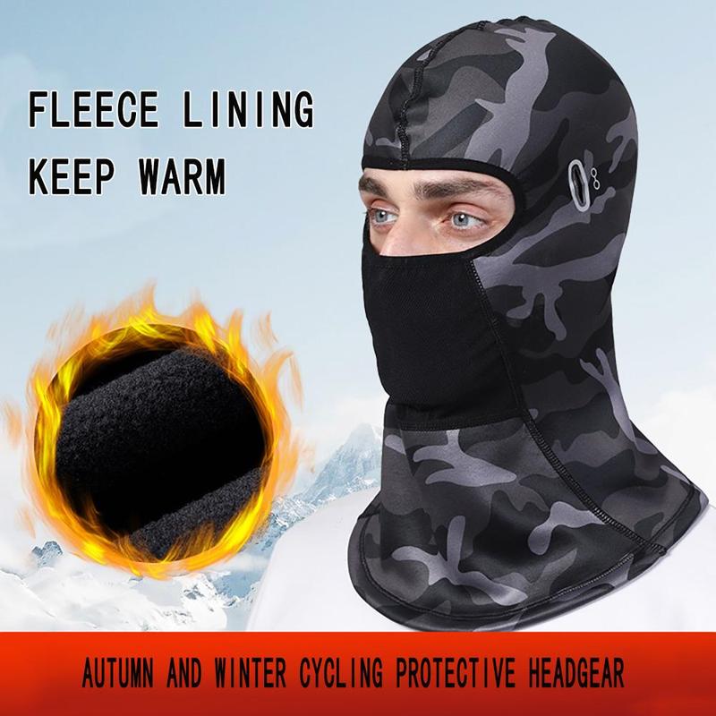 Winter Cycling Face Mask, Windproof Fleece Lined Motorcycle Face Mask, Outdoor Cold-proof Neck Warmer, Comfortable Elastic Ski Mask for Men & Women, Men Gifts Ideas, Boyfriend Gift