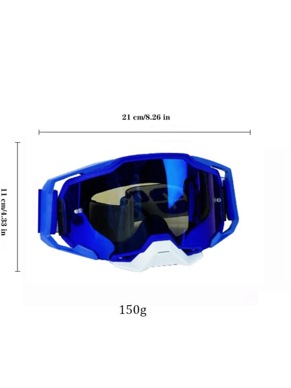 Off-road Bike Helmet Goggles for Spring, Windproof Dustproof Motorcycle Riding Goggles, Unisex Half Helmet Goggles, Sports Eyewear