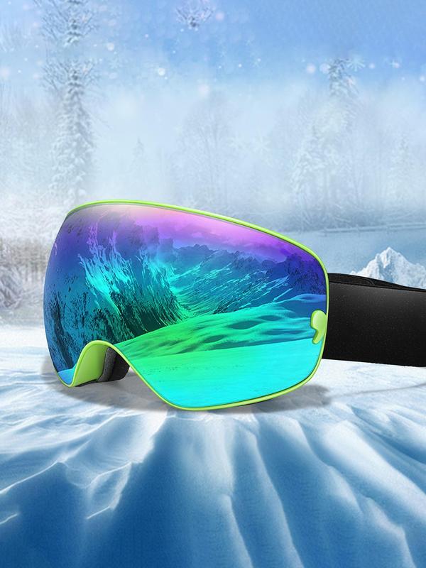 Ski Goggles, OTG Snowboard Goggles, Anti-fog Detachable Lens for Men Women & Youth, UV400 Protection Skiing Sunglasses