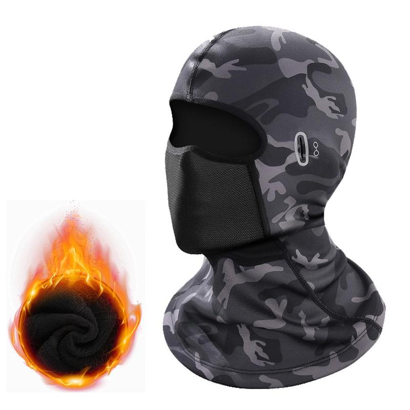 Winter Cycling Face Mask, Windproof Fleece Lined Motorcycle Face Mask, Outdoor Cold-proof Neck Warmer, Comfortable Elastic Ski Mask for Men & Women, Men Gifts Ideas, Boyfriend Gift