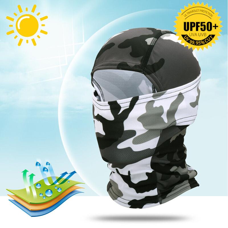 Balaclava Camo Face Mask UV Protection Ski Sun Hood Tactical Masks for Men Women