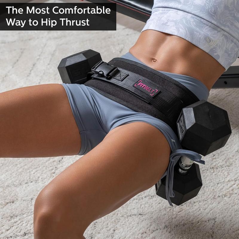 Adjustable Hip Thrust Belt for Dumbbells, Household Glute Trainer with Extra Padding, Workout Equipment for Home Gym, Christmas Gift