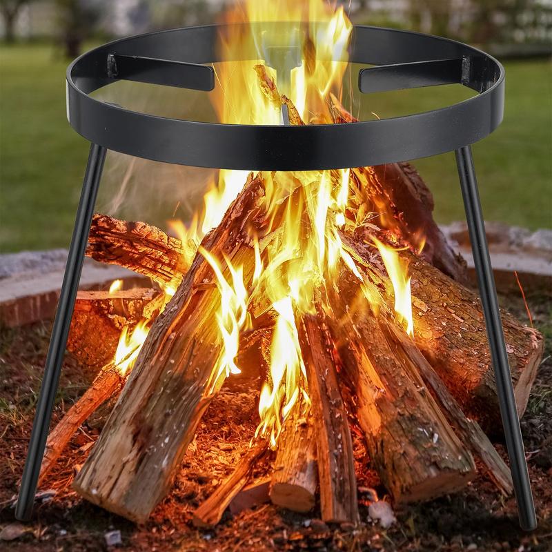 Campfire Tripod Outdoor Fire Pit Stand, Rust Resistant,High Temperature ,Resistant Removable Camping Tripod for Cooking Dutch Oven,Griddle