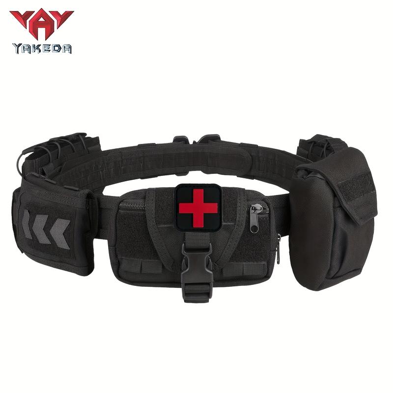 7-In-1 Ultimate Modular Equipment System - Heavy-Duty Molded Belt Set with Multiple Pouches for Tactical, Outdoor and Emergency Response - Durable, Adjustable and Versatile Gear for Professionals and Enthusiasts