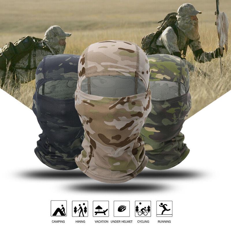 Balaclava Camo Face Mask UV Protection Ski Sun Hood Tactical Masks for Men Women