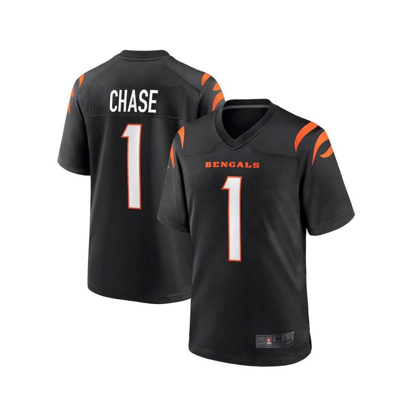 #1Chasee Bengalss Jersey - Black - NFLL - sports jersey - fan jersey - Perfect gift for both men and women for all occasions Christmas Halloween New Year Sports - thoughtful, practical gift - Best price