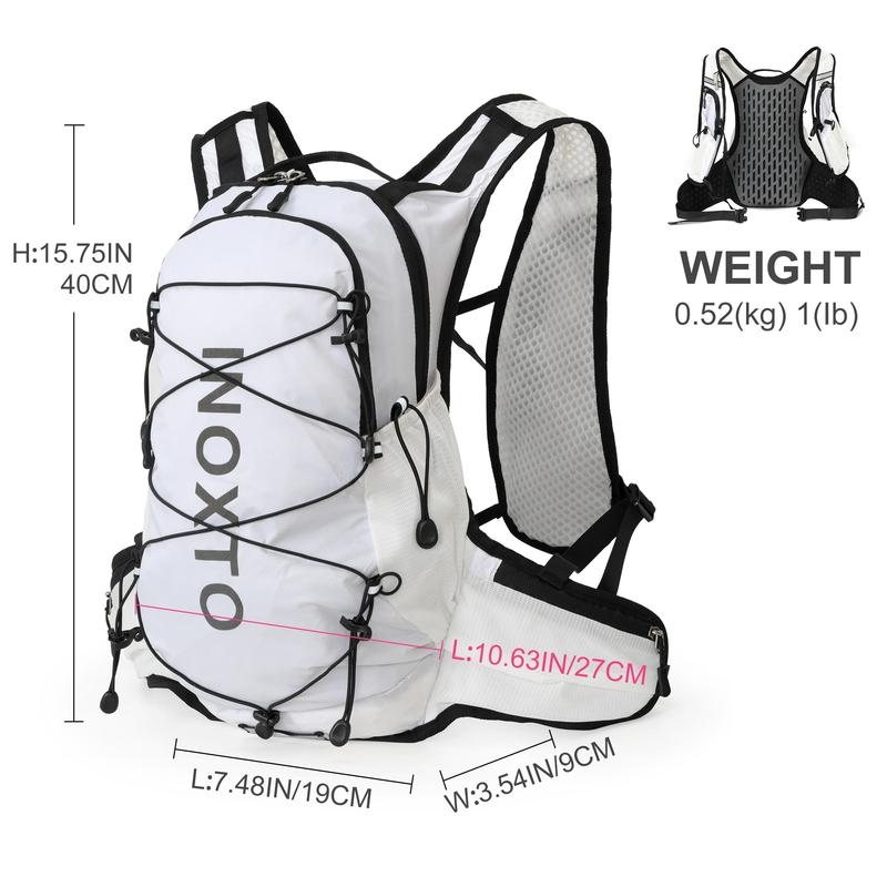 Unisex's Letter Pattern Sports Backpack with Whistle, Lightweight Backpack for Cycling Hiking Trail Running, Outdoor Sports Bag for Men & Women