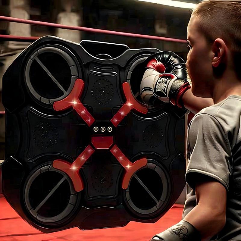 Interactive electronic boxing mat with music and lights - Adjustable speed, score tracker, gloves included - Great for youth indoor sports and family fun - Ideal gift for birthdays, Halloween, Thanksgiving and Christmas smart bluetooth