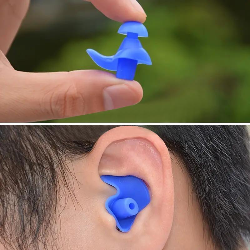 Silicone Earplugs, 1 Pair Portable Dustproof Earplugs, Waterproof Swimming Earplugs, Swimming Accessories for Adults