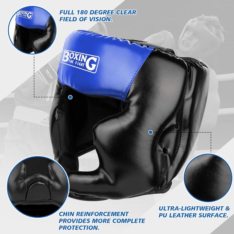 2 Pack Boxing Headgear, Boxing Gear Equipment Training Sparring Safety Head Guard Boxing Protective Gear for MMA, Kickboxing, Muay Thai, Boxing for Men Women Kids