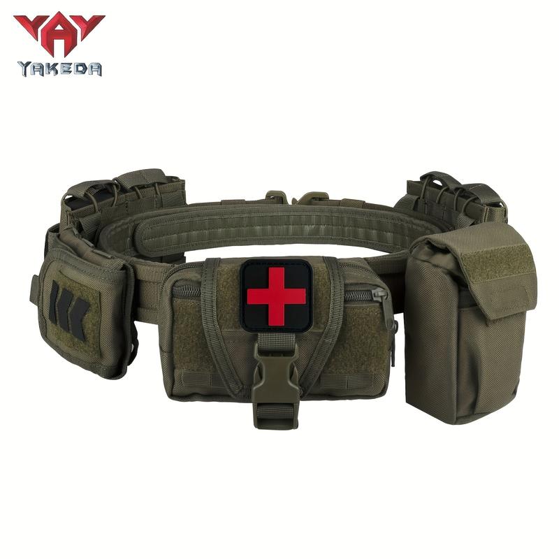 7-In-1 Ultimate Modular Equipment System - Heavy-Duty Molded Belt Set with Multiple Pouches for Tactical, Outdoor and Emergency Response - Durable, Adjustable and Versatile Gear for Professionals and Enthusiasts