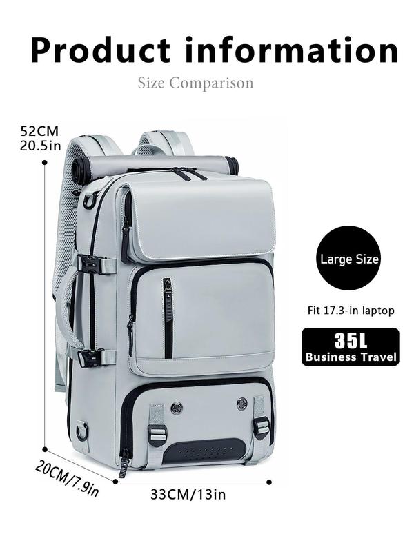 Large Capacity Backpack with Shoes Compartment & USB Charging Port, Multi-functional Backpack for Hiking & Camping, Outdoor Knapsack for Men & Women 2024