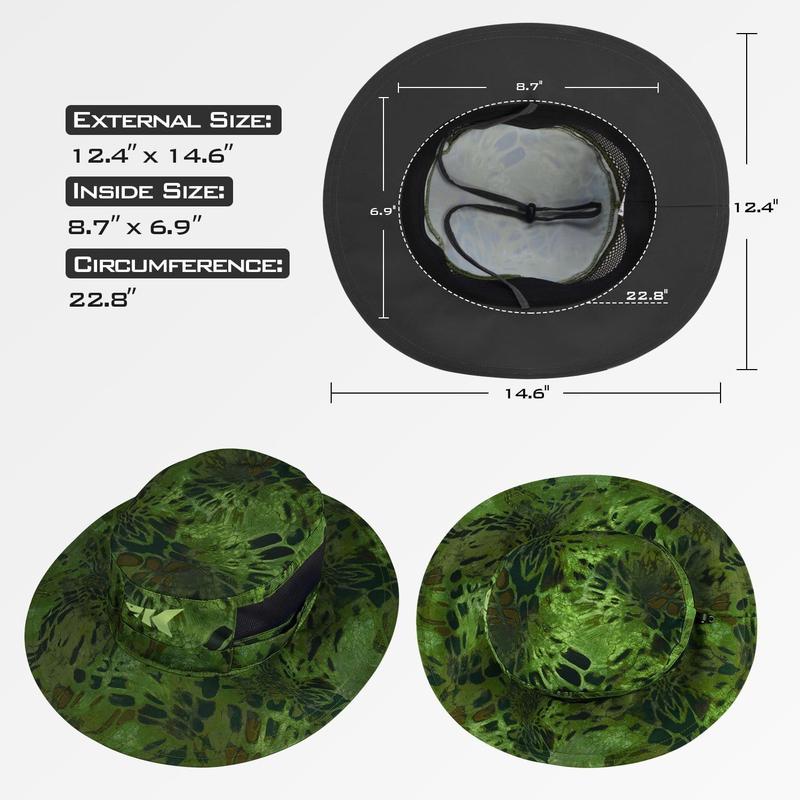 KastKing Sol Armis Boonie Hat for Men and Women - UPF 50 Sun Protection, Moisture Wicking Head Band, Adjustable Fit, Prym1 Camo - Sports & Outdoor Accessories