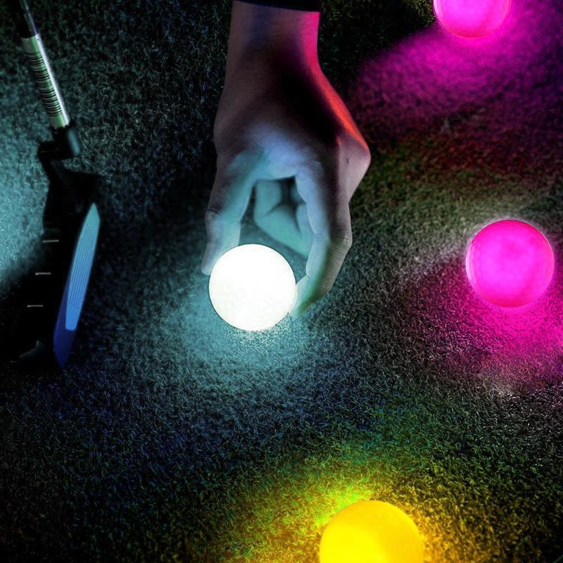 CRESTGOLF led golf balls,glowing in the dark golf balls,3 pieces