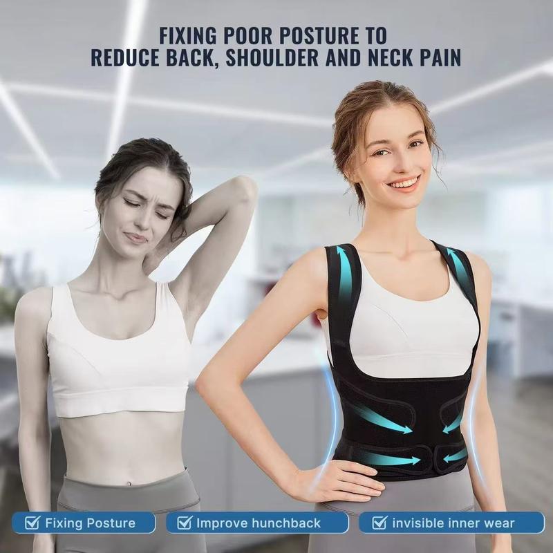 YMIBAOK female posture support: Full back support for the back - universal for men and women Healthcare Tool compression vest sport