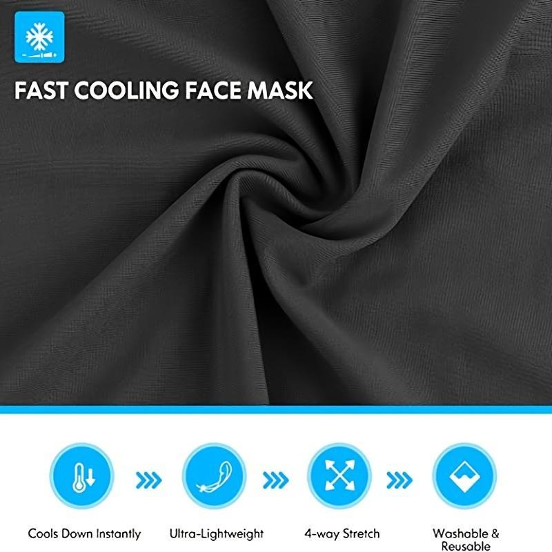 Solid Color Cycling Sun Protection Mask, Sports Outdoor Ice Silk Magic Headscarf, Multifunctional Mask Scarf, Windproof & Dustproof Mask for Sports & Cycling, Christmas Gift