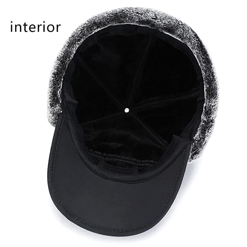 Winter essentials Warm hat, thick faux fur outdoor sports hat with detachable mask, outdoor sports accessories Ski skating climbing bike, outdoor hat