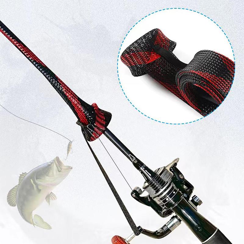 Fishing Rod Protector, Braided Rod Sleeve, Fish Rod Cover, Fishing Accessories For Outdoor, Flyfishing, Solocamping, picnicaesthetic