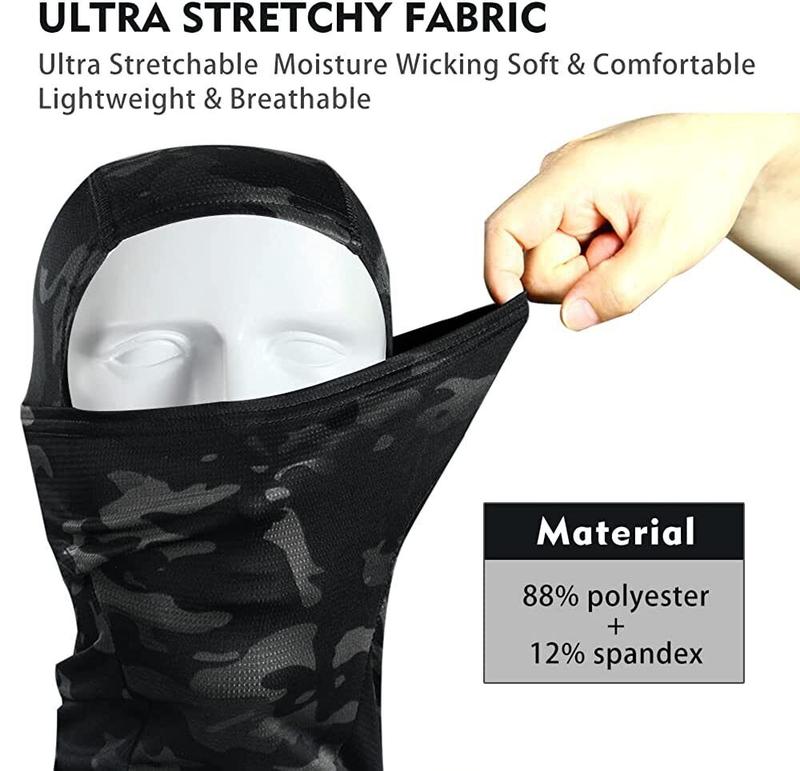 Balaclava Camo Face Mask UV Protection Ski Sun Hood Tactical Masks for Men Women