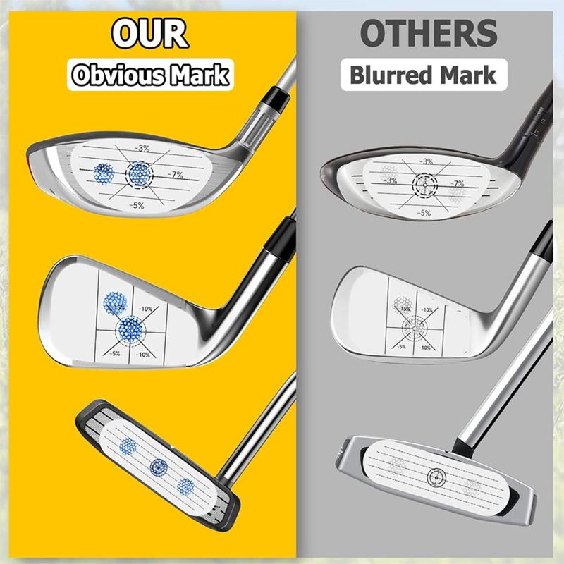 Golf Impact Tape Woods、Irons、Putters 3 in 1 (100 PCS), Golf Gifts for Him. Golf Swing、Chipping、Putting Training Aids.