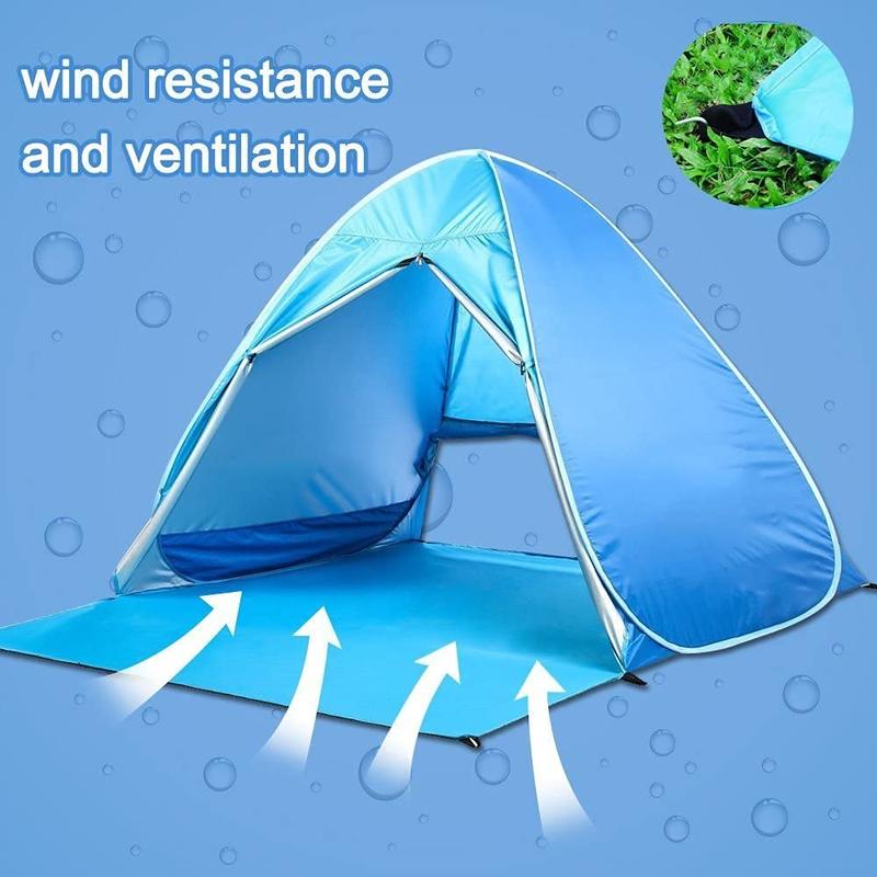 Automatic Instant Pop Up Beach Tent Lightweight Outdoor Beach Shade Sun Shelter Tent Canopy Cabana with Carry Bag Outdoor Tent