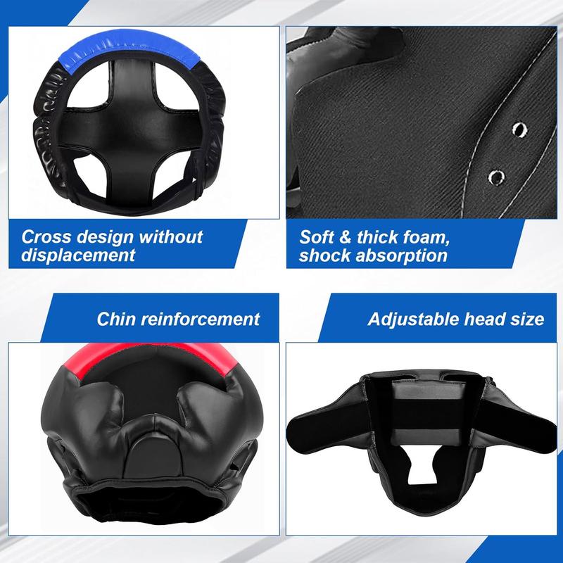 2 Pack Boxing Headgear, Boxing Gear Equipment Training Sparring Safety Head Guard Boxing Protective Gear for MMA, Kickboxing, Muay Thai, Boxing for Men Women Kids