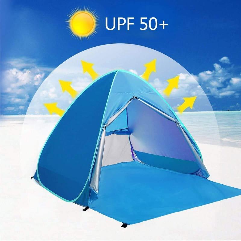 Automatic Instant Pop Up Beach Tent Lightweight Outdoor Beach Shade Sun Shelter Tent Canopy Cabana with Carry Bag Outdoor Tent