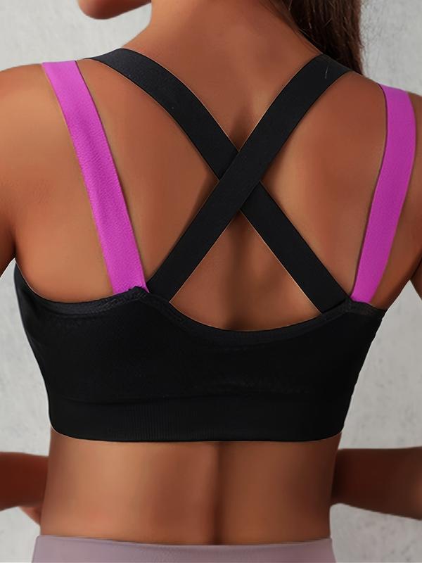 4Pcs Ultra-Comfortable Maximum Support Seamless Mesh Cross Back Sport Bra - Ideal for Yoga, High-Impact Running, and Gym Workouts - Sweat-Wicking, Stylish Design,wireless seamless bra minimalist lingerie stylish lingerie