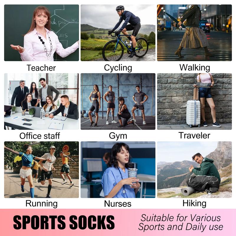 ISUNIE Sports Socks Mixed Pattern Breathable Knee High Socks for Women & Men,Winter, Athletic, Soccer, Daily, Running,  christmas 2024 ornament