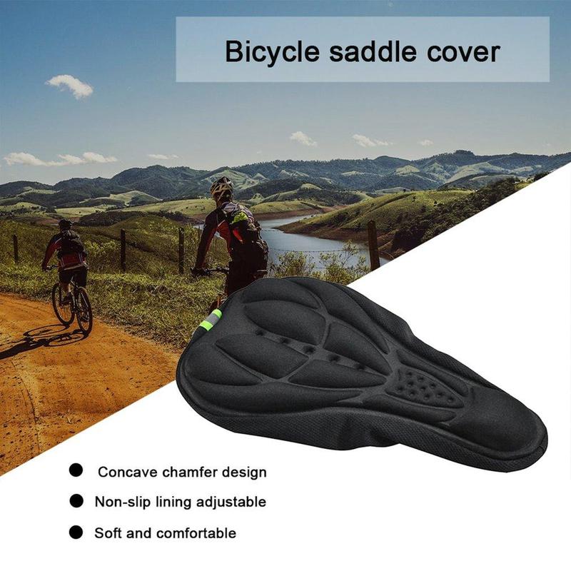 Bike Seat Pad, Soft Comfortable Bike Seat Cushion, Thickened Bike Seat Cover, Bicycle Accessories for Mountain Bike