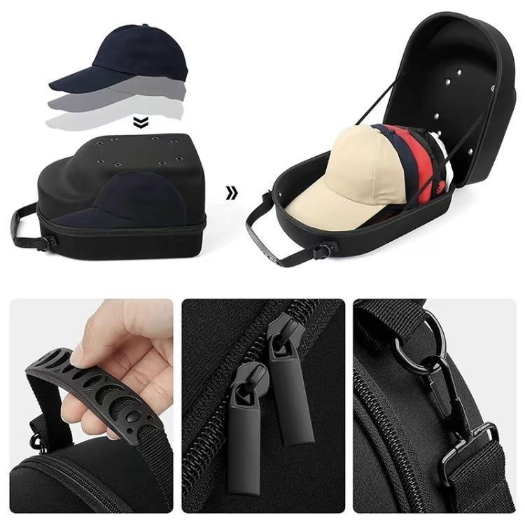 Popular baseball cap backpack, portable eva storage bag, anti-pressure, breathable, waterproof outdoor camping daily travel storage and arrangement.Thanksgiving gift, Christmas Black Friday limited time。