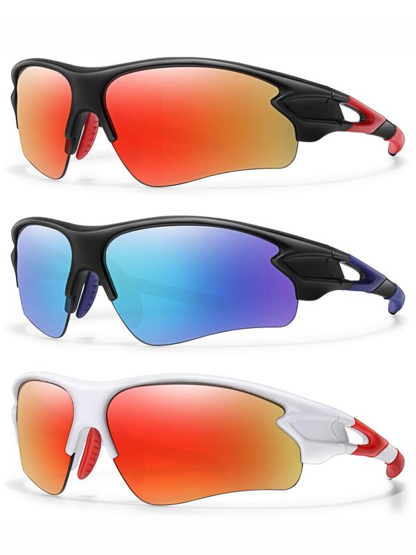 Unisex's Outdoor Sports Sunglasses, Sporty Windproof Sunglasses for Cycling Hiking Running Travel, Sports Eyewear for Men & Women