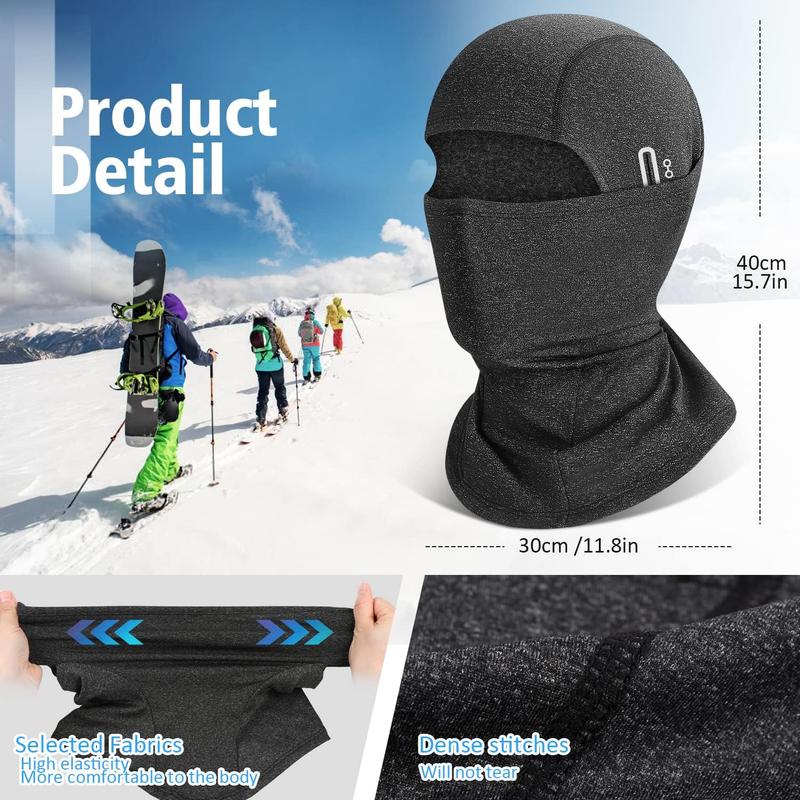 Winter Balaclava Ski Mask for Men Women, Windproof Thermal  Mask Cold Weather Scarf for Cycling Skiing Climbing