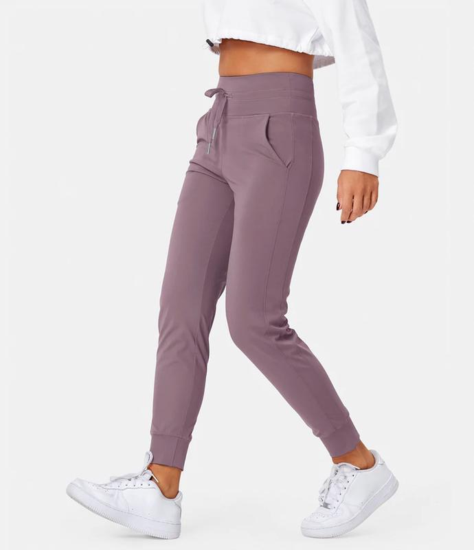 Halara Softlyzero️ Airy High Waisted Drawstring Side Pocket Plain Cool Touch Full Length Joggers