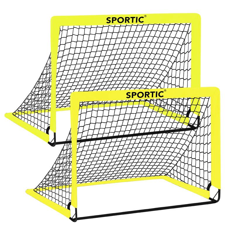 2 Pack 4' x 3' Soccer Goal Net Set for Indoor and Outdoor Portable Soccer Net with Carrying Bag & Ground Pegs soccer net