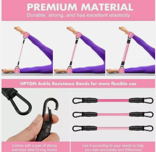 Ankle Resistance Bands for Leg & Butt Training, Exercise Equipment