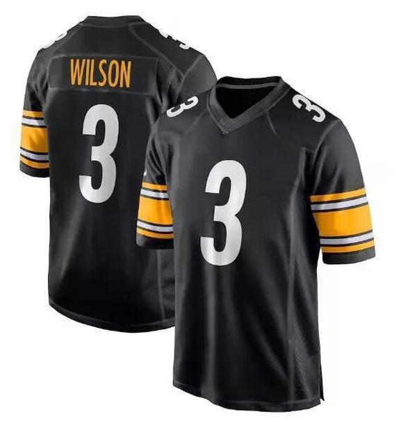 Men's Russell Wilson #3 Black Football Jersey,John Allen Jersey shirt, USA Football Team Jersey, America Football Jersey, Football Uniform, Football Lover Jersey, Jersey For Football Fans, Summer Got, Sport Fan Outfit, Gift For Him, Gift For Boyfriend