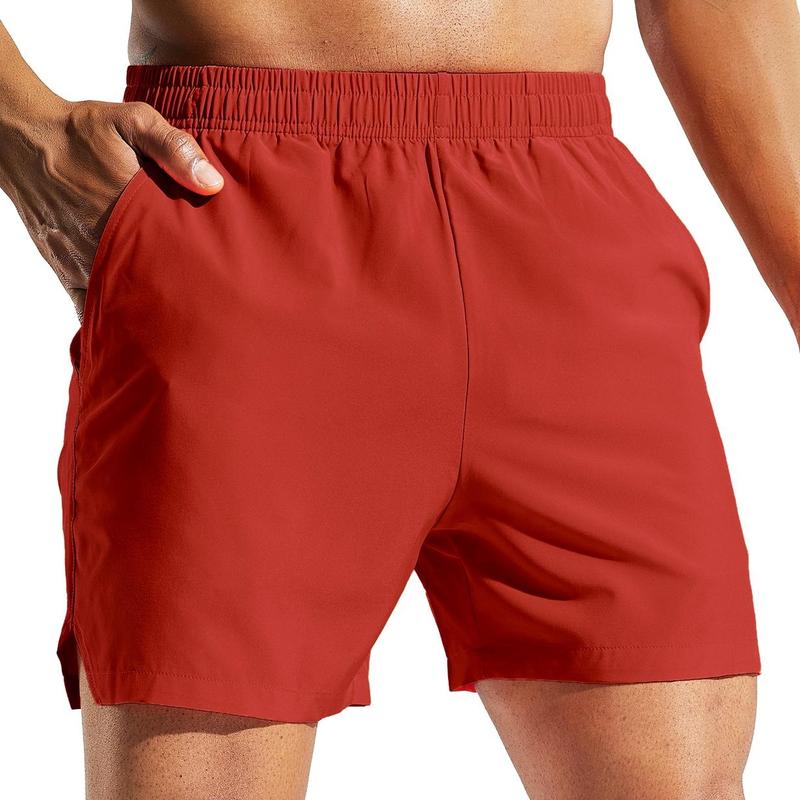 MIER Men's Casual Comfy Breathable 5‘’ Athletic Shorts With Pockets, Elastic Waist Lightweight Running Shorts, Clearance Items 2024, Gym Shorts, Black Friday & Cyber Monday Flash Sale Deals, for Workout, Training, Hiking, Yoga and Daily Wear