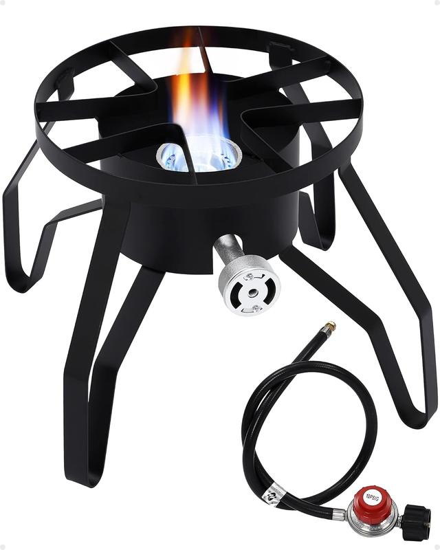 Single Burner Outdoor Stove Propane, [High Heat Output][Portable] for Home Brewing Caming, Turkey Fry, Maple Syrup Prep-14