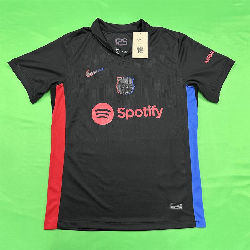 Nike FC Barcelona Second Away Green Short Sleeve Top Soccer Jerseys La Liga