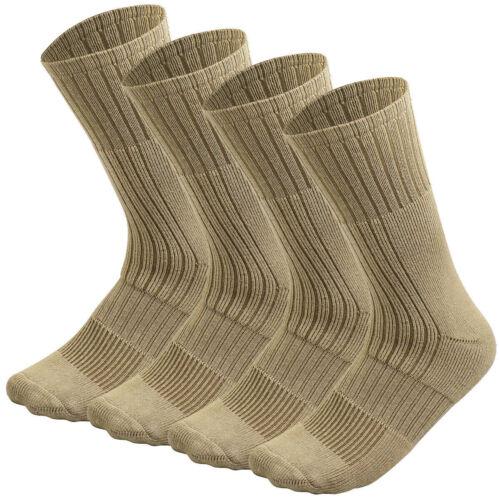 4 Pairs Military Army Boot Socks, Combat, Tactical, Hiking, Trekking Outdoor Activities Size 10-13 13-15